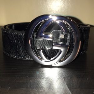 Gucci silver belt